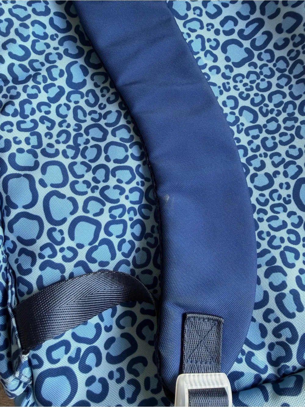 Ame & Lulu Tennis Backpack - blue leopard print